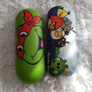 Tnmnt, and angry birds glasses case
